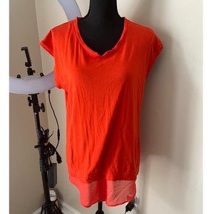 TWO BY VINCE CAMUTO ORANGE TOP SIZE MEDIUM